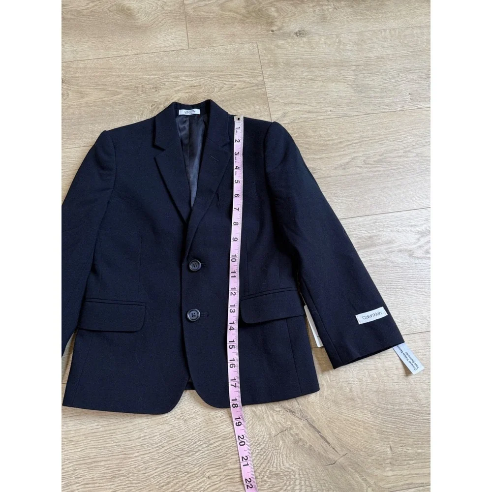 NWT Boys Calvin Klein Suit Separates Black SLIM FIT Jacket‎ Size 5 msrp $89.50